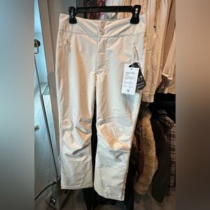 Halfdays Women's Cream/White Ski Pants Size Small NWT